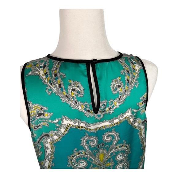Violet & Claire Paisley Polyester Tank A-Line - Size Medium - Picture 7 of 10